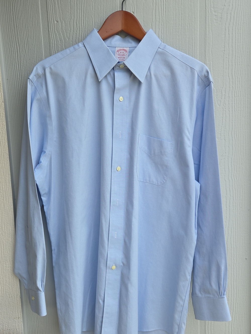 Brooks Brothers Madison Light Blue Men's Dress Shirt (Size 16-33)